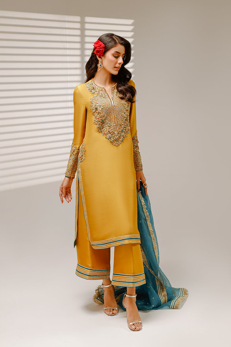 Shahid Chauhan Hone Hue Style — Mairaz Sage & Jade Formal Ensemble