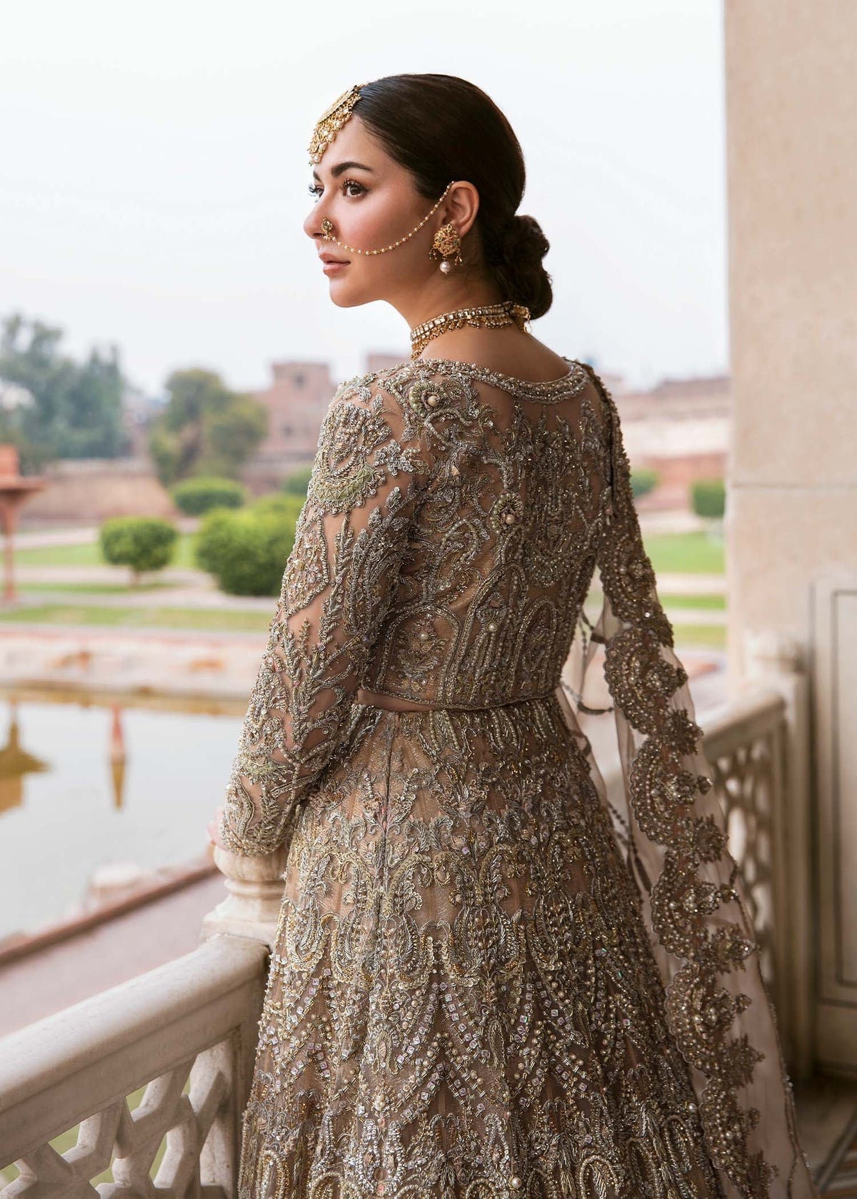 Kanwal Malik Zaina Style — Mairaz Gold Lehenga