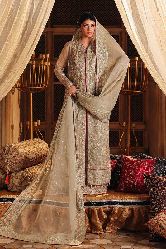 Saad Shaikh Nashmia Style — Mairaz Mint Three-Piece Suit