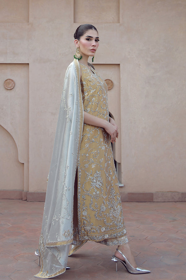 Republic Aakifah Style — Mairaz Yellow Gold Sharara