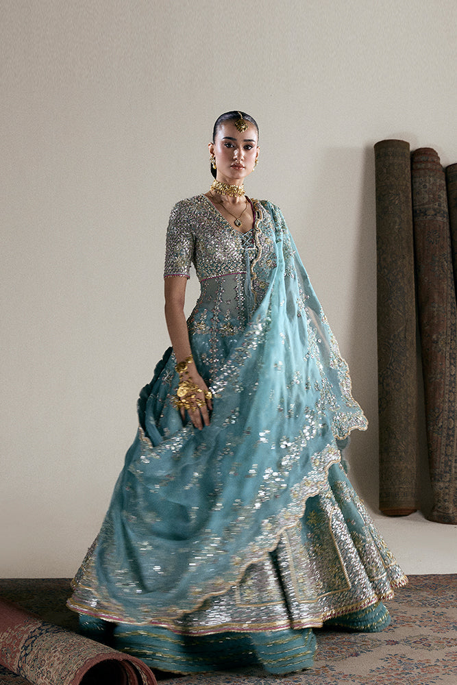 Suffuse Anaira style — Mairaz aqua lehenga reference, view 3 of 5