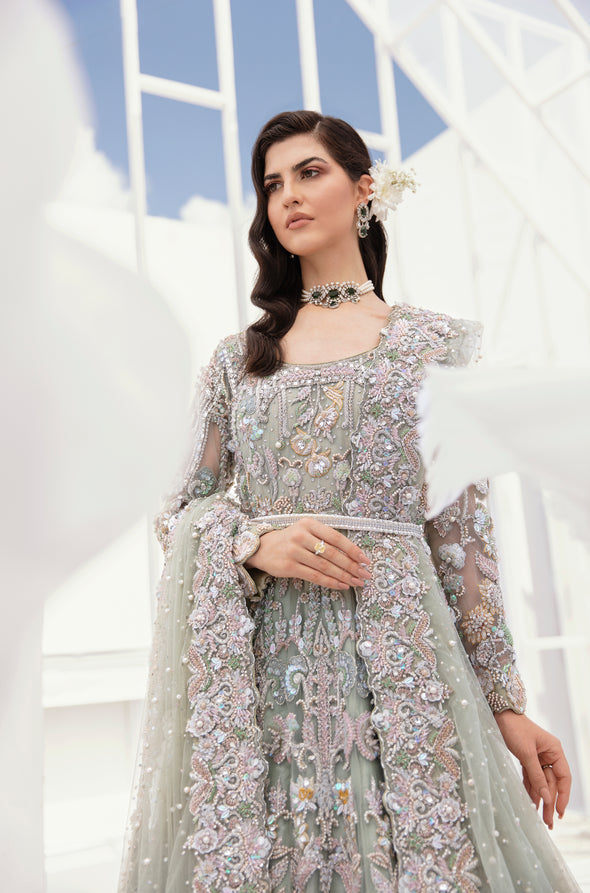 Ahmad Sultan Orchid style — Mairaz pistachio green maxi reference, view 4 of 6