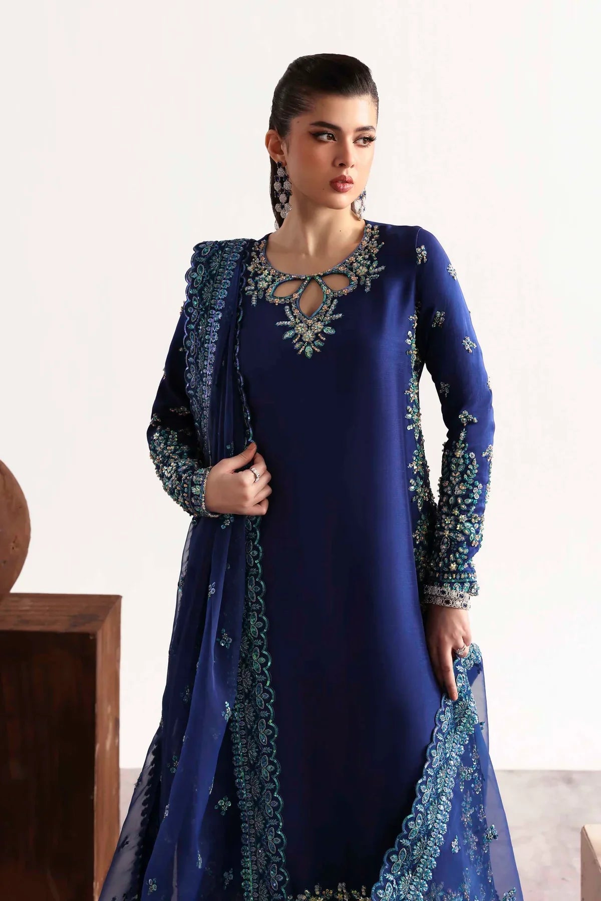 Akbar Aslam Sapphire Style — Mairaz Three-Piece Suit