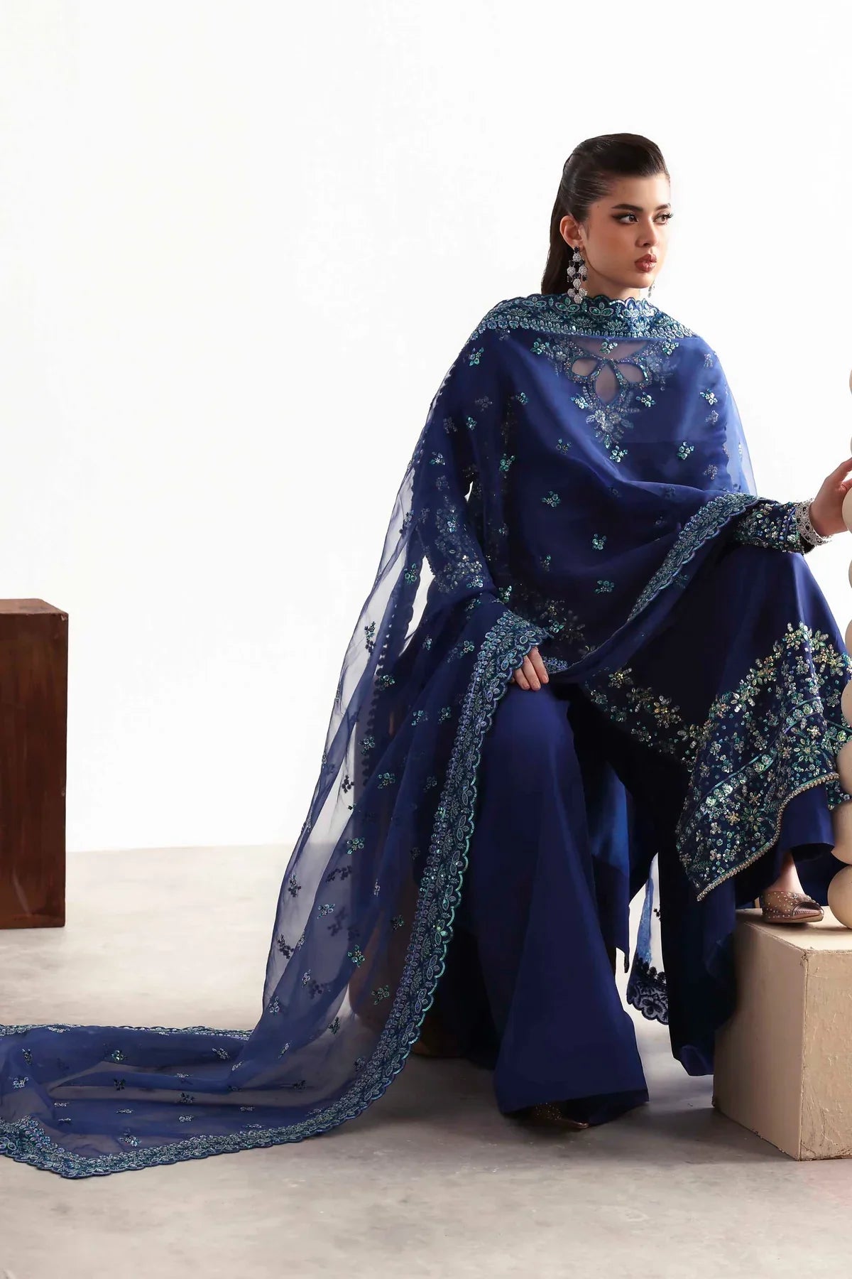 Akbar Aslam Sapphire Style — Mairaz Three-Piece Suit