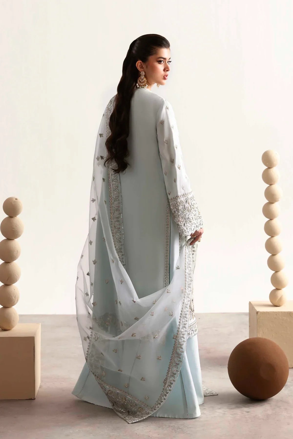 Akbar Aslam Fawn Style — Mairaz Three-Piece Suit