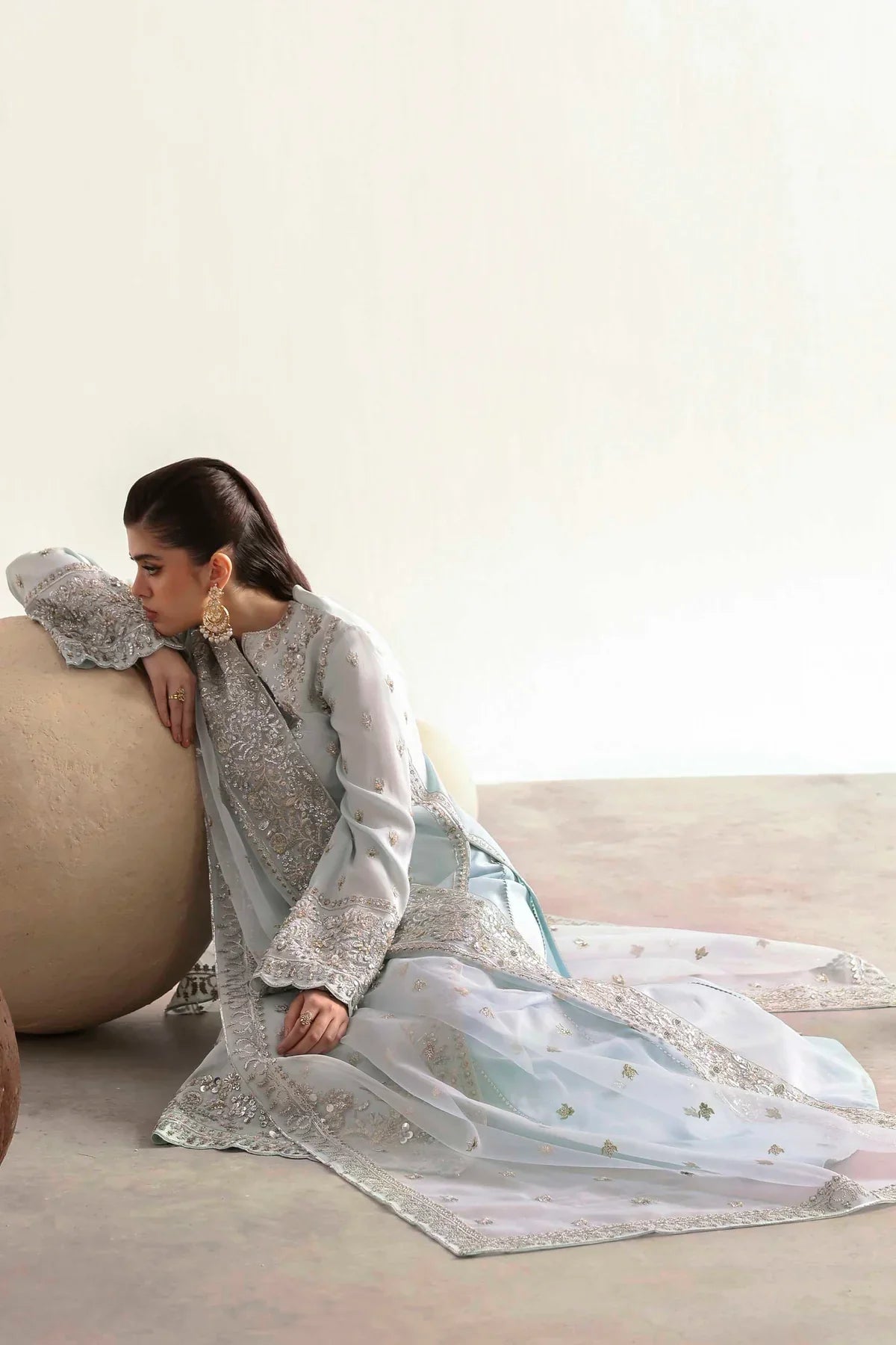 Akbar Aslam Fawn Style — Mairaz Three-Piece Suit