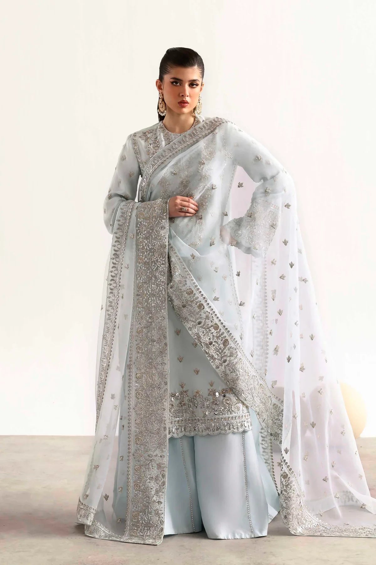 Akbar Aslam Fawn Style — Mairaz Three-Piece Suit