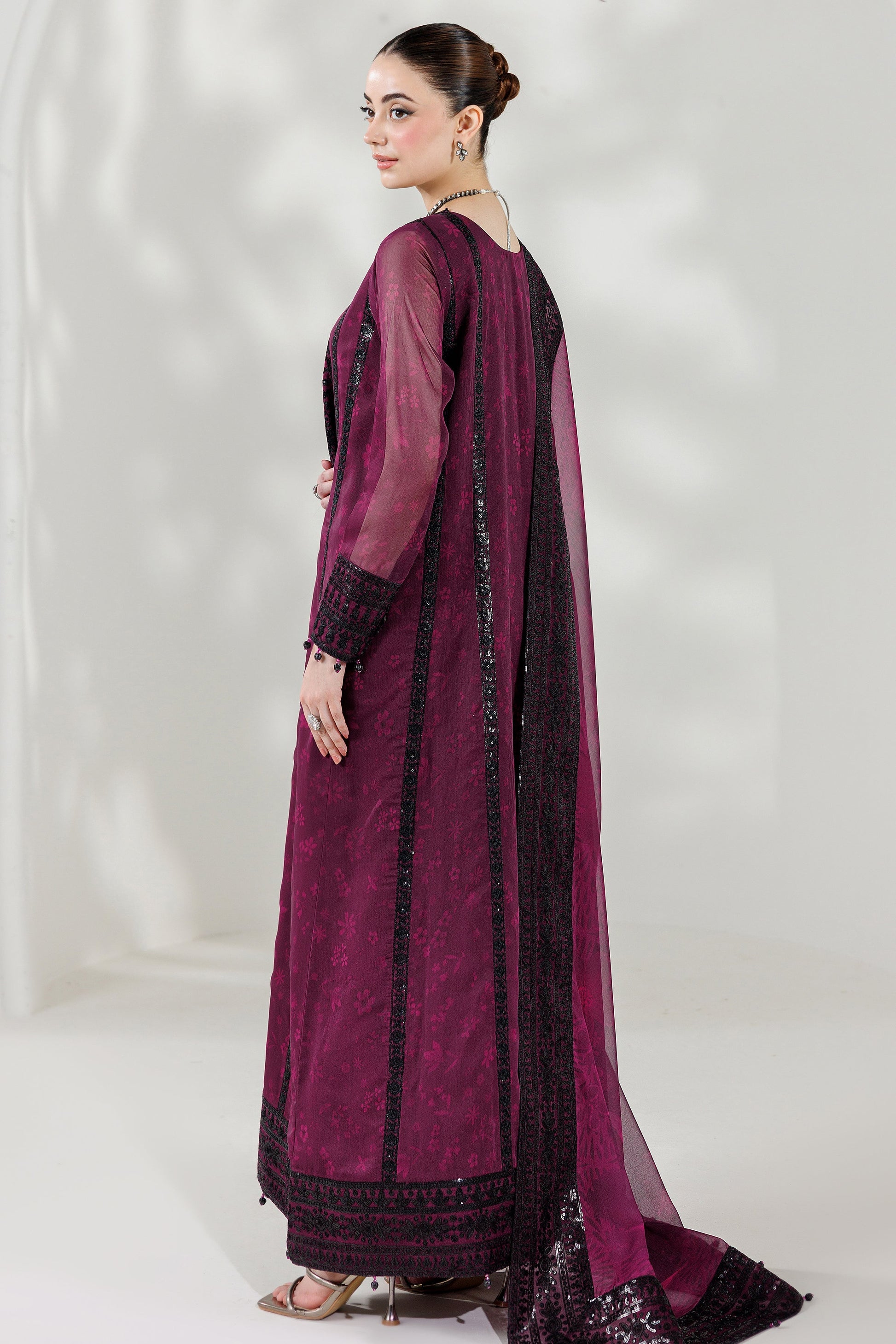 Farasha Violet Eclips Style — Mairaz Three-Piece Suit