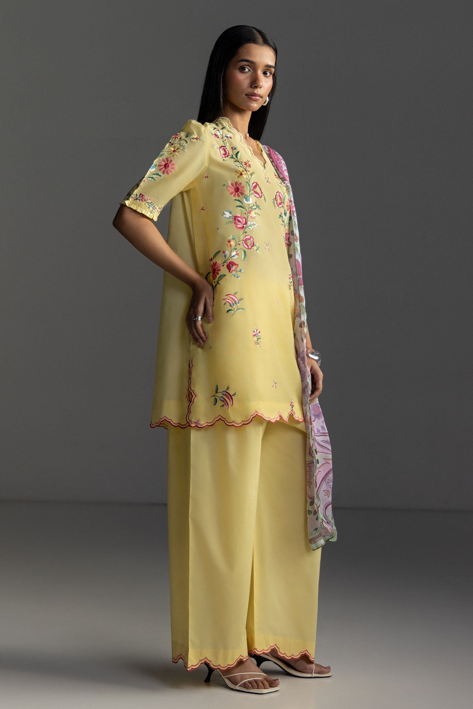 Zara Shahjahan Seren-5B Style — Mairaz Sunlight Yellow Lawn Suit