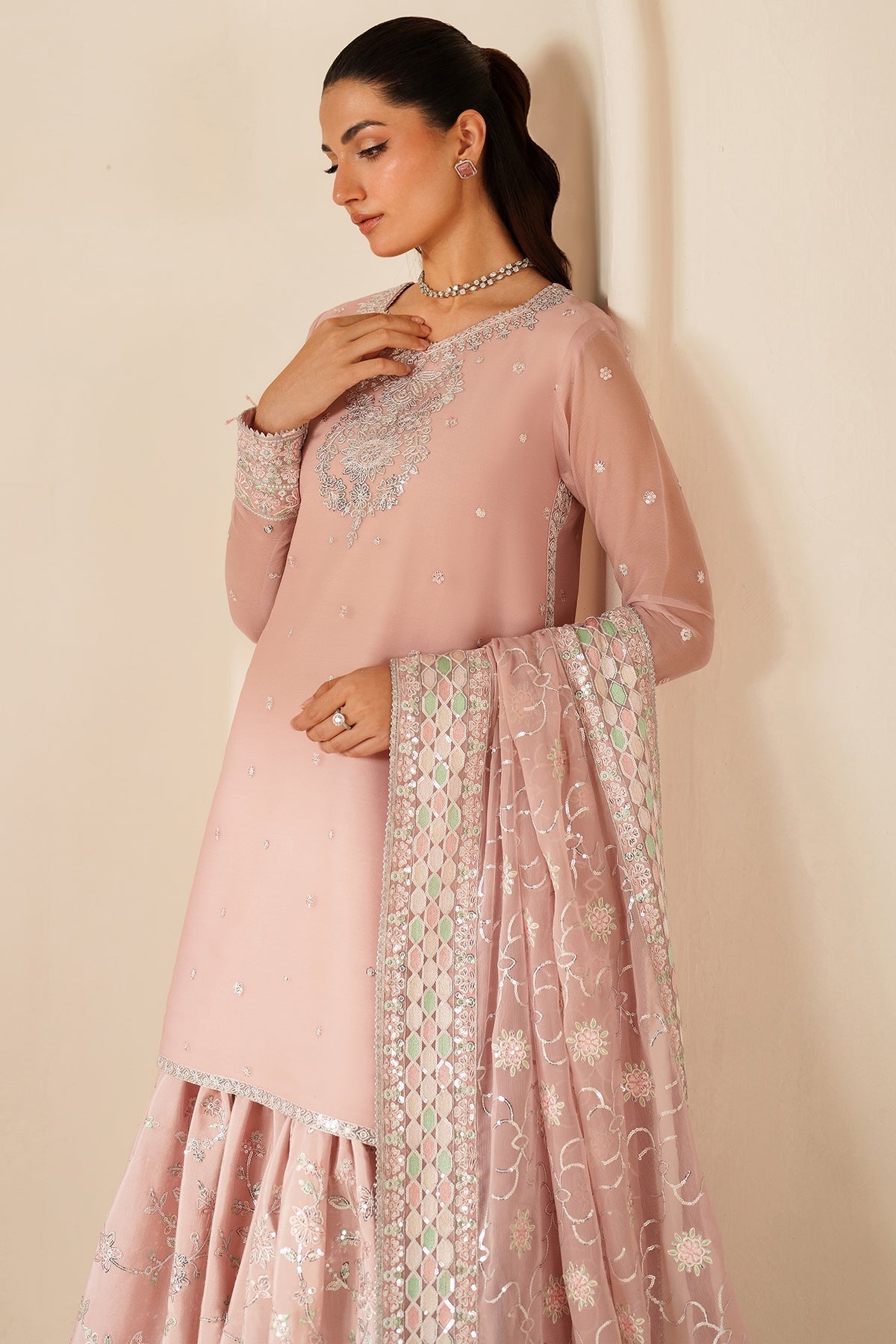 Farasha Serene Petal Style — Mairaz Three-Piece Suit