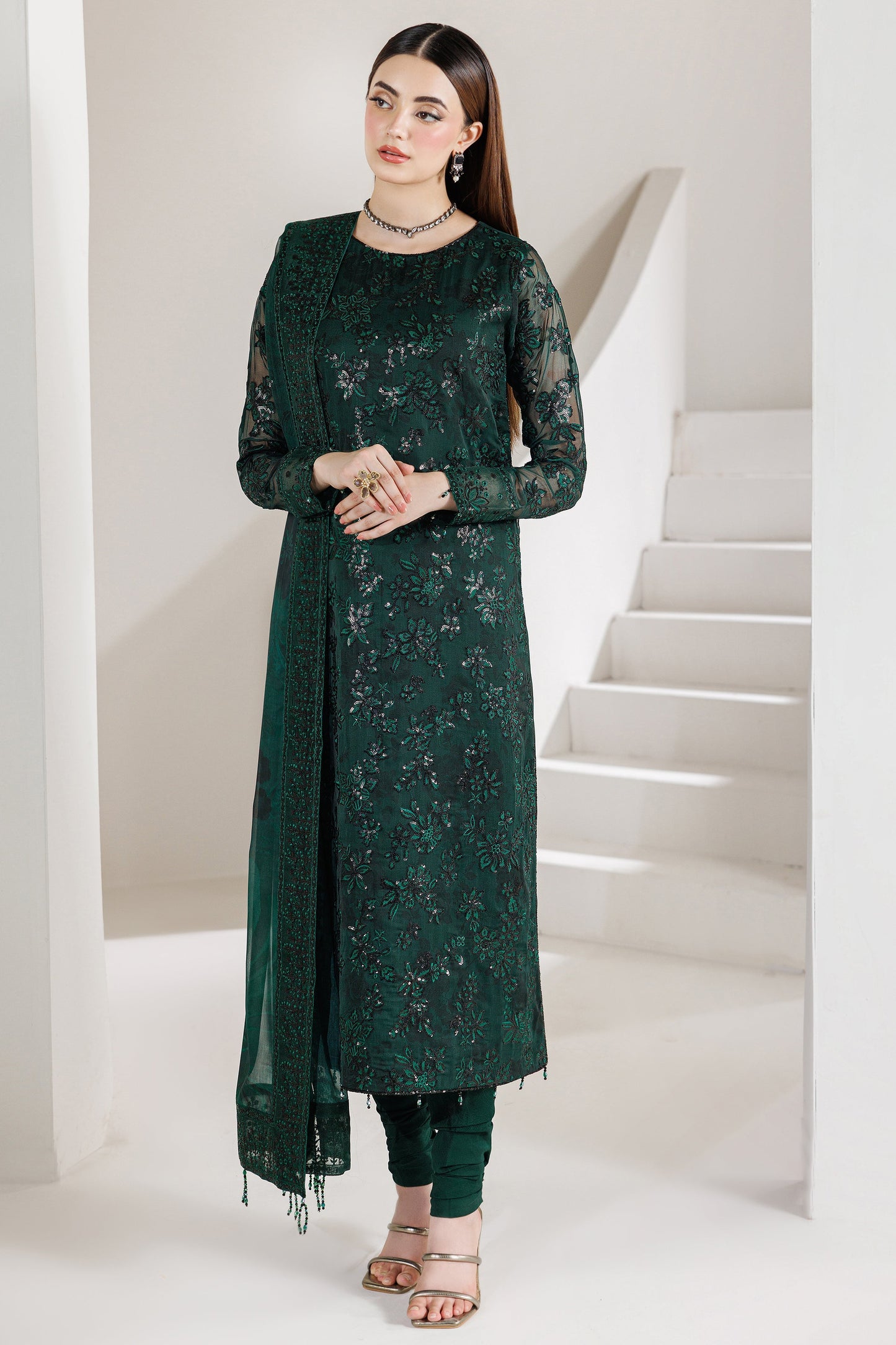 Farasha Jade Majesty Style — Mairaz Three-Piece Suit