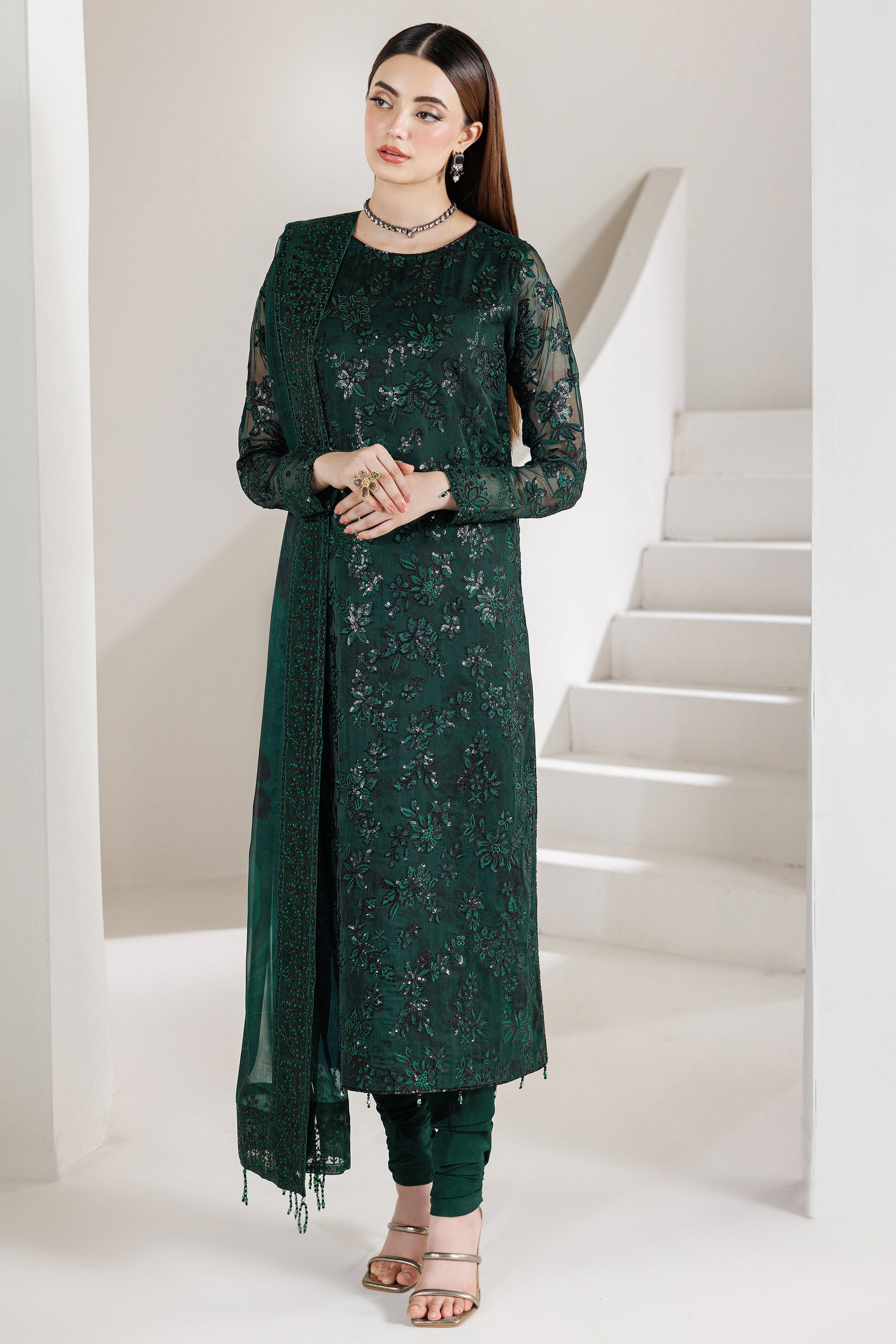 Farasha Jade Majesty Style — Mairaz Three-Piece Suit