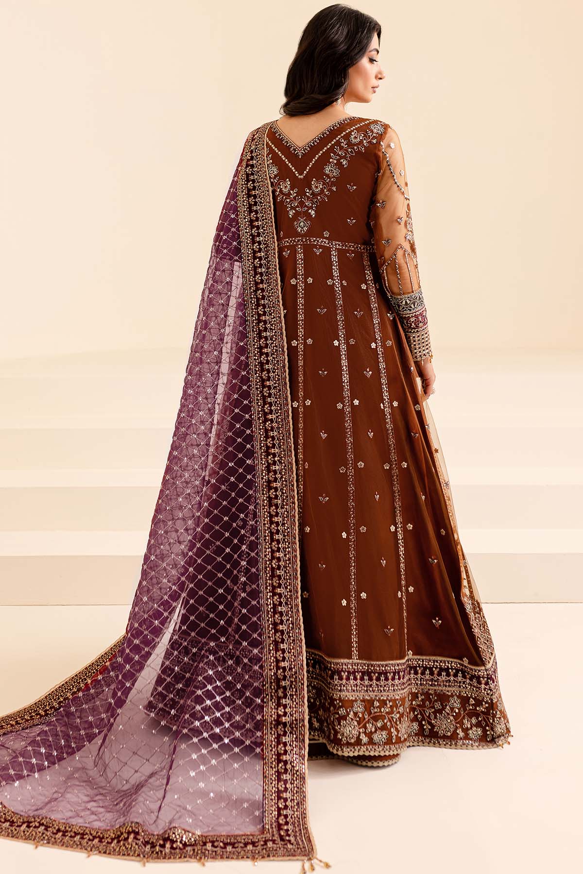 Farasha Crimson Allure Style — Mairaz Three-Piece Suit
