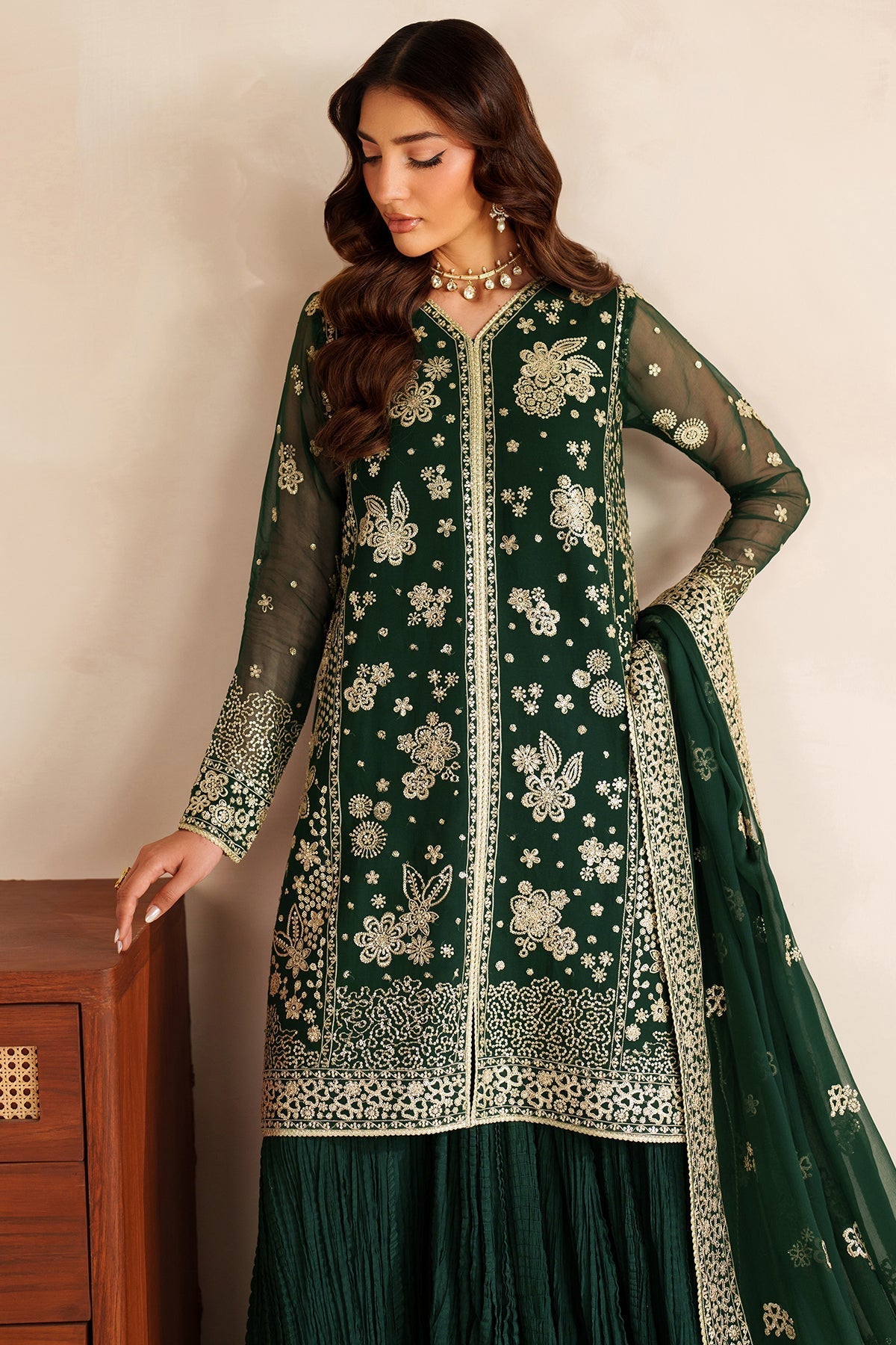 Farasha Silken Glow Style — Mairaz Three-Piece Suit