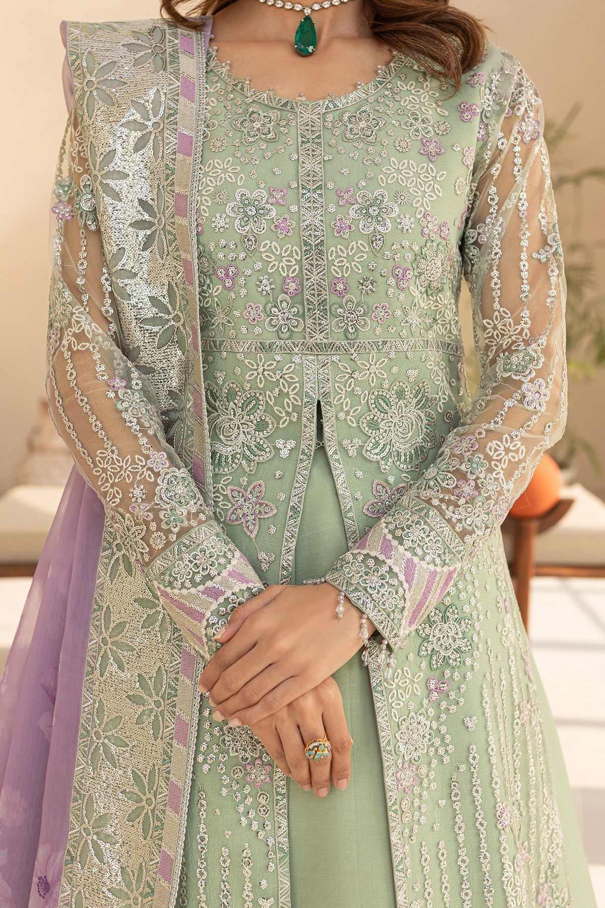 Farasha Sage Luxe Style — Mairaz Three-Piece Suit