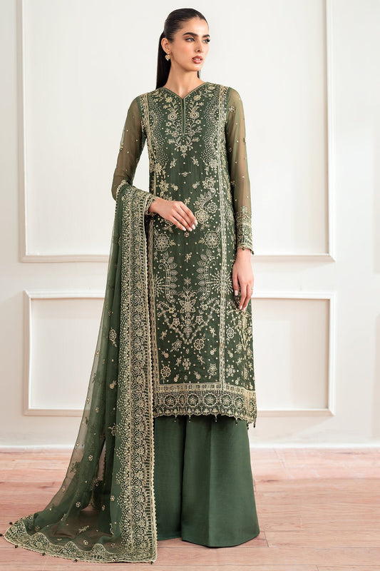 Farasha Muted Moss Style — Mairaz Three-Piece Suit