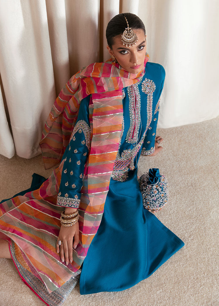 Gelid, made by MAIRAZ — full outfit and multicolour dupatta; design reference