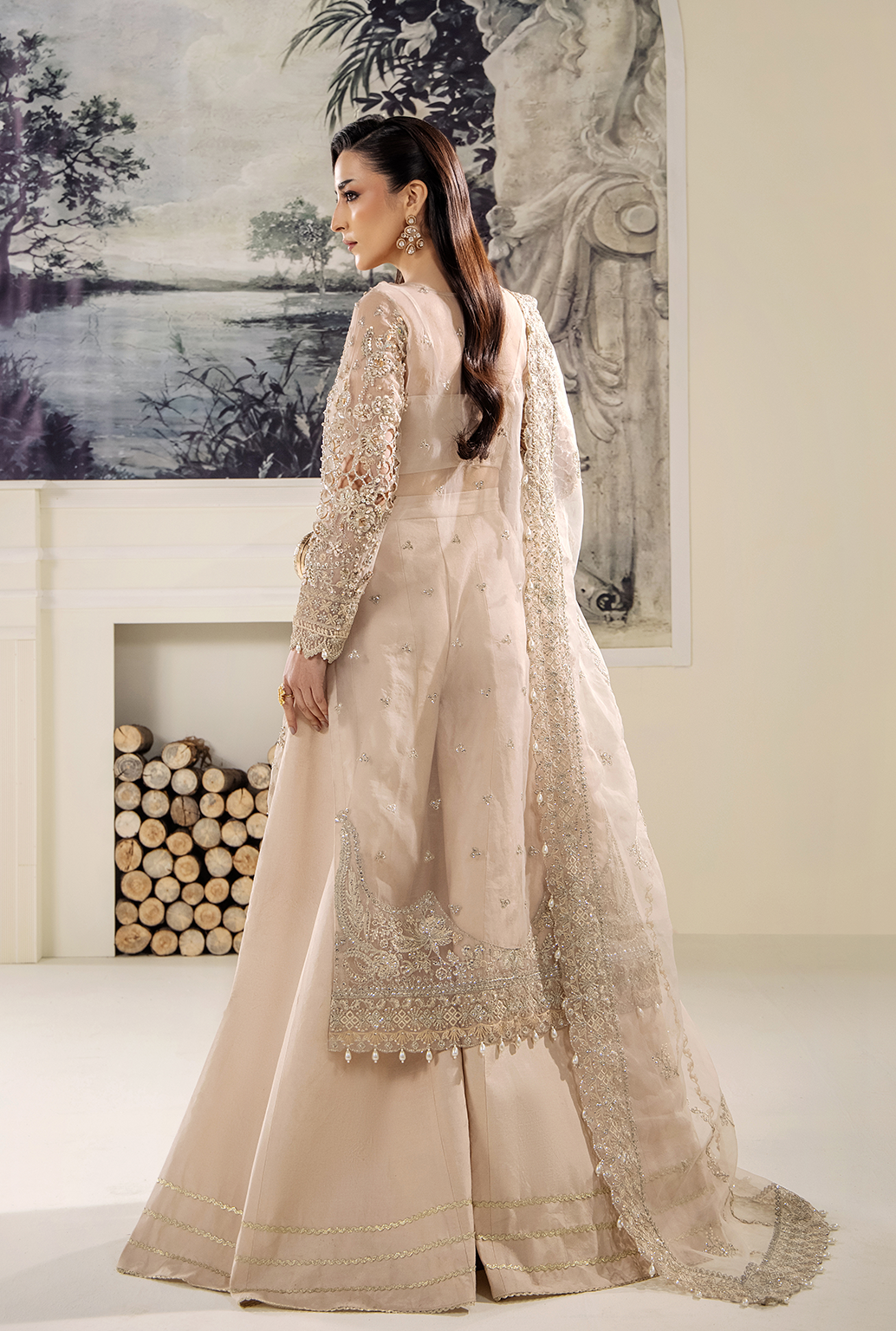 Saad Shaikh Lilliana Style — Mairaz Off-White Three-Piece Suit