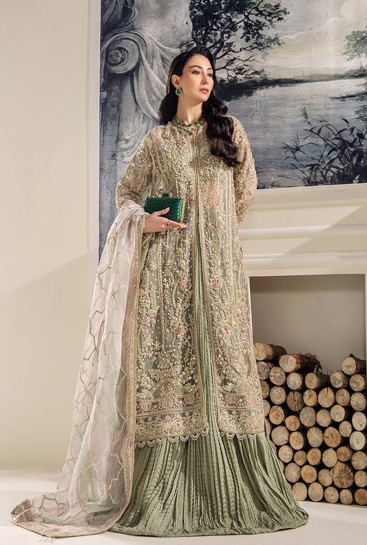 Saad Shaikh Belle Style — Mairaz Maroon Lehenga