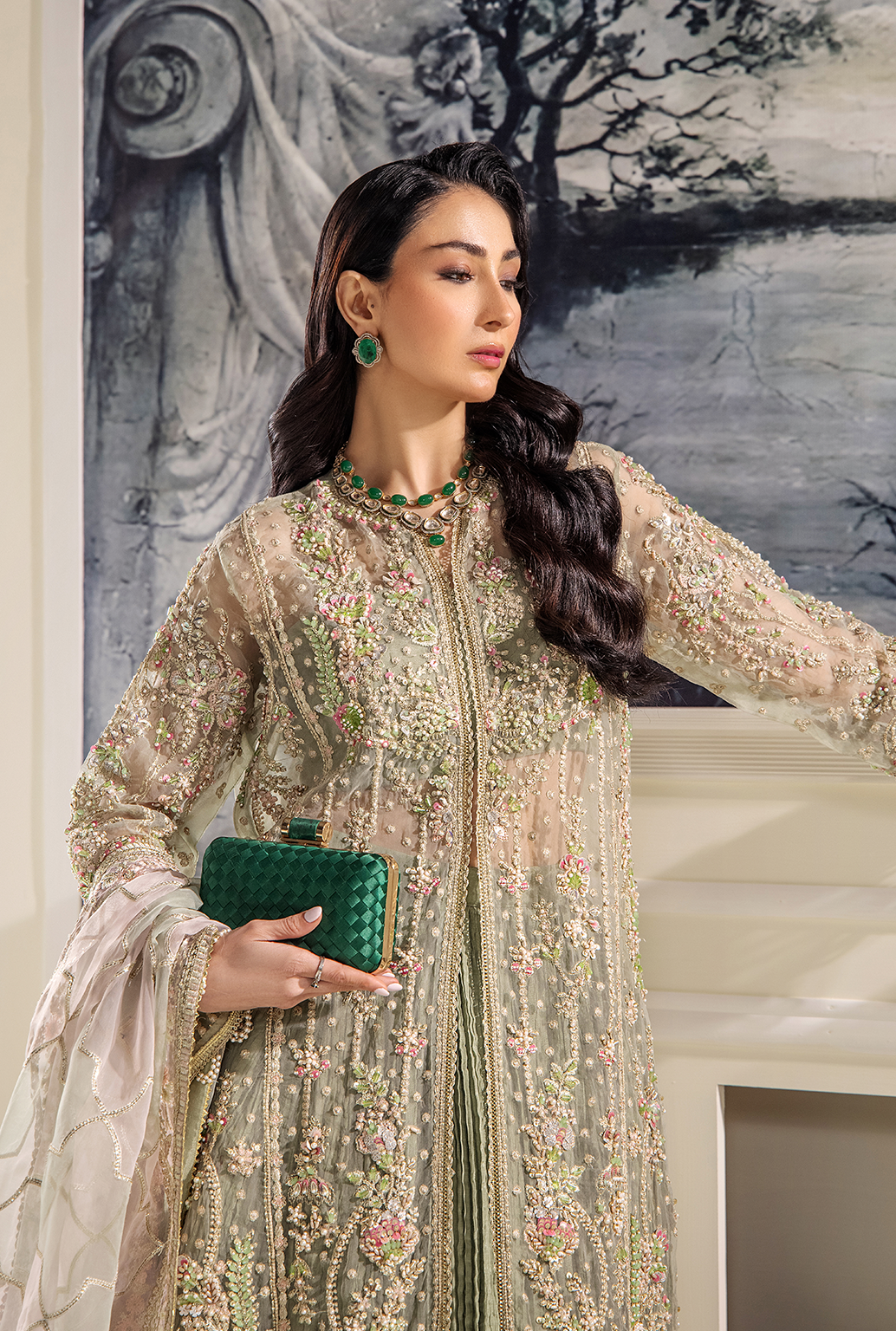 Saad Shaikh Belle Style — Mairaz Maroon Lehenga
