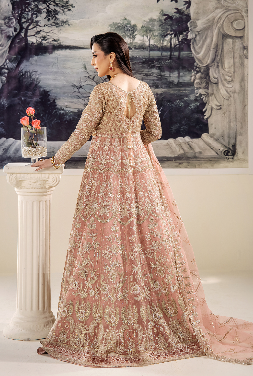 Saad Shaikh Rosee Style — Mairaz Pink Three-Piece Suit