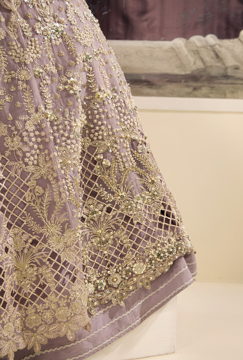 Saad Shaikh Isabella Style — Mairaz Lilac Three-Piece Suit