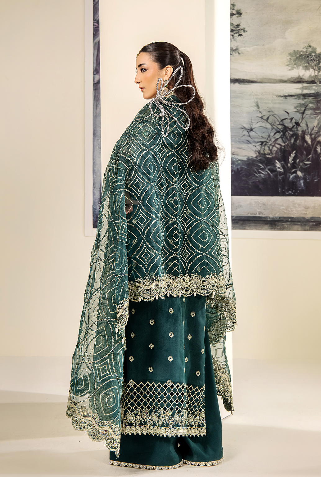 Saad Shaikh Amore Style — Mairaz Zinc Green Three-Piece Suit