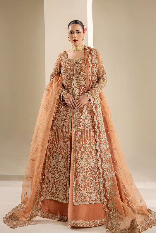 Saad Shaikh Serena Style — Mairaz Coral Three-Piece Suit
