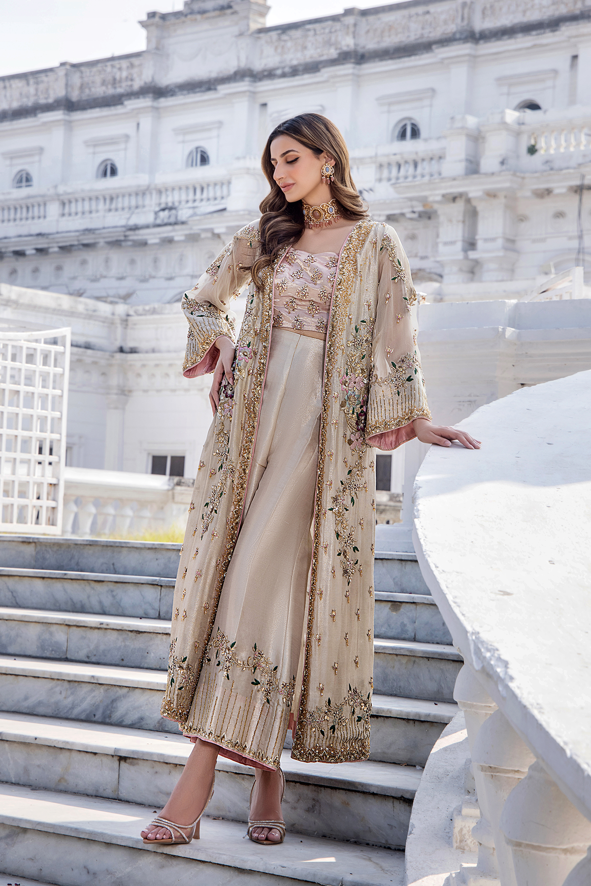 Shazia Kiyani Shano style — Mairaz champagne gown reference, view 3 of 6