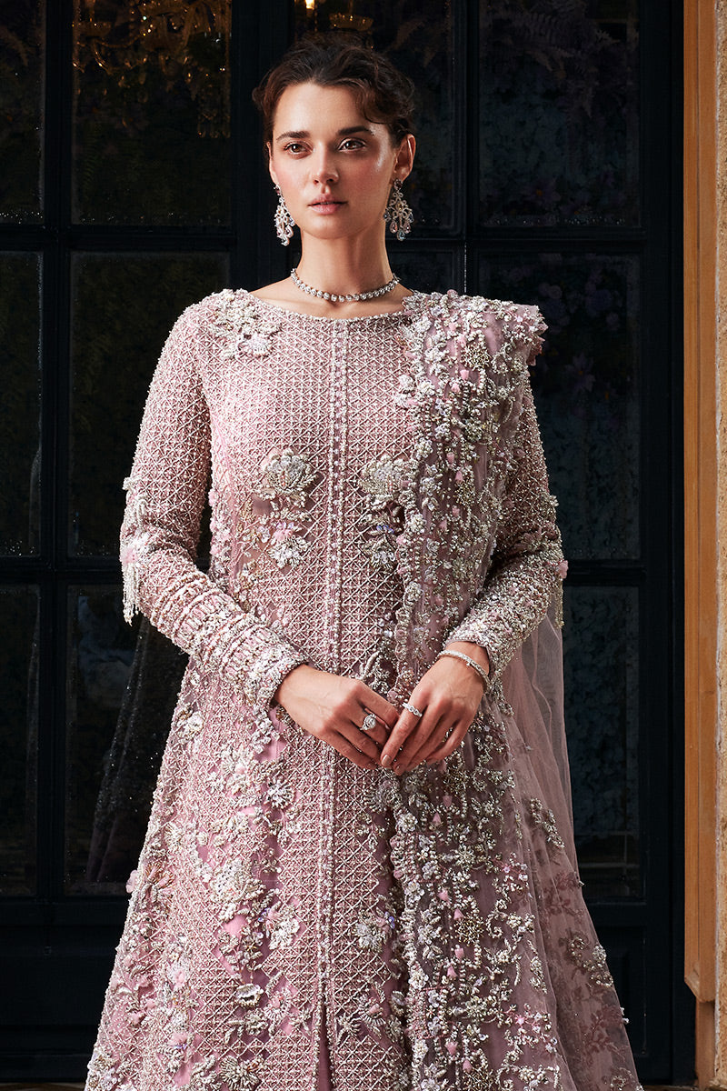Mushq Zarim Style AC-59 bridal embroidery detail by MAIRAZ