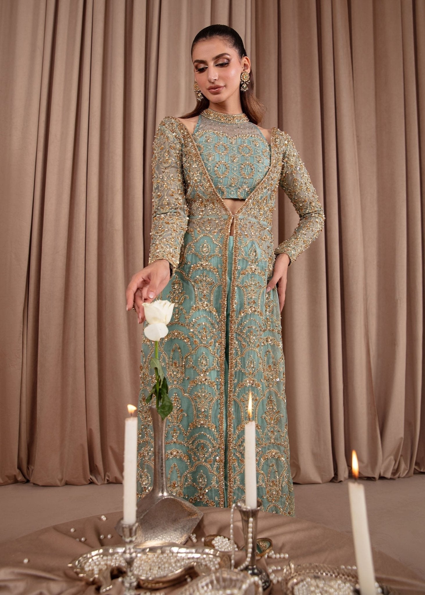 Kanwal Malik Aquamarine style — Mairaz sky blue gown reference, view 2 of 8