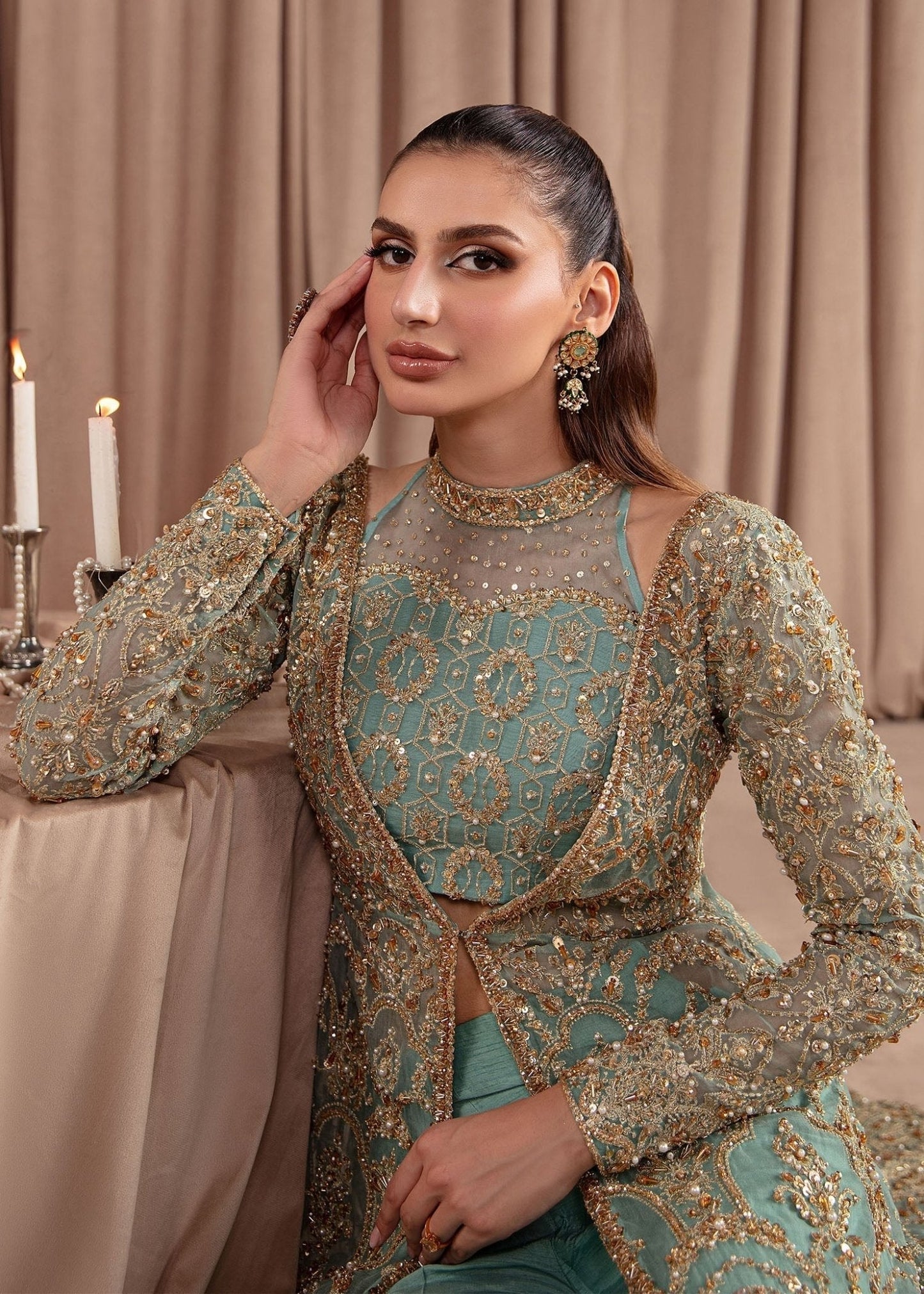 Kanwal Malik Aquamarine style — Mairaz sky blue gown reference, view 8 of 8