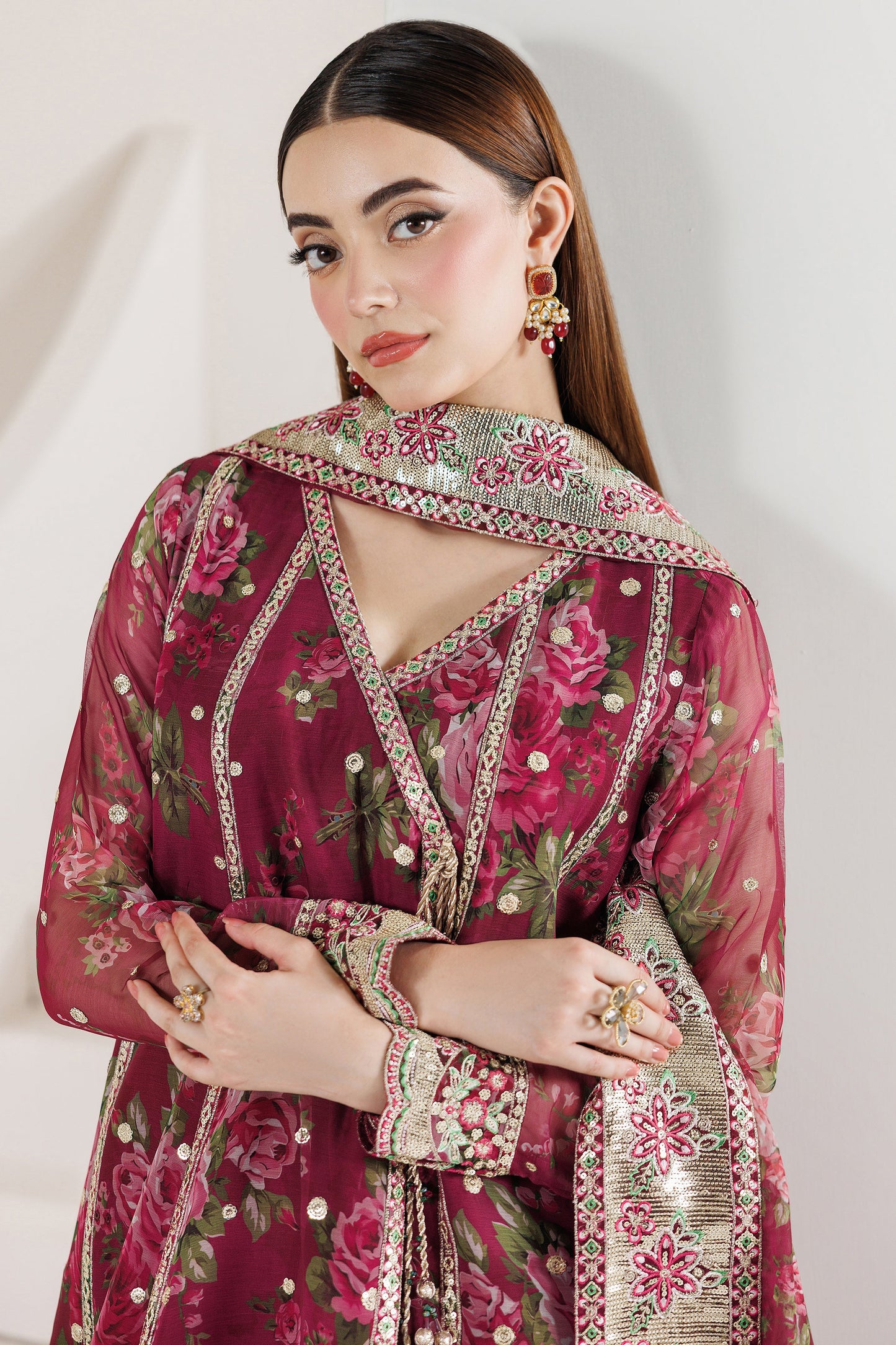 Farasha Rouge Reign Style — Mairaz Three-Piece Suit