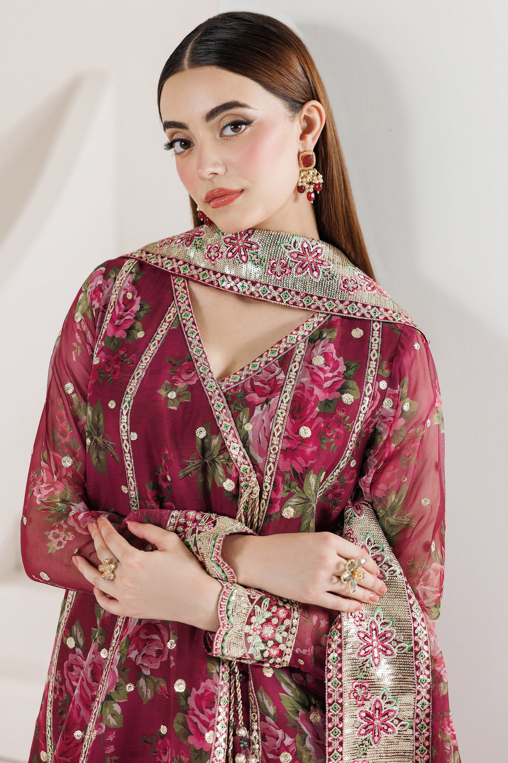 Farasha Rouge Reign Style — Mairaz Three-Piece Suit