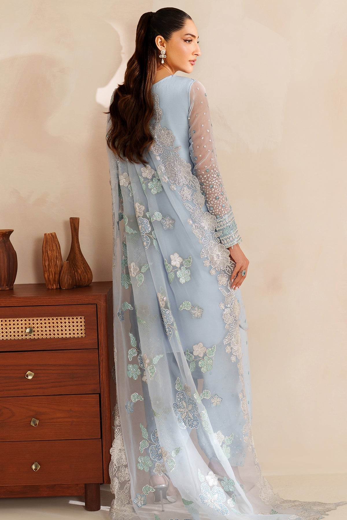 Farasha Frosted Mist Style — Mairaz Three-Piece Suit