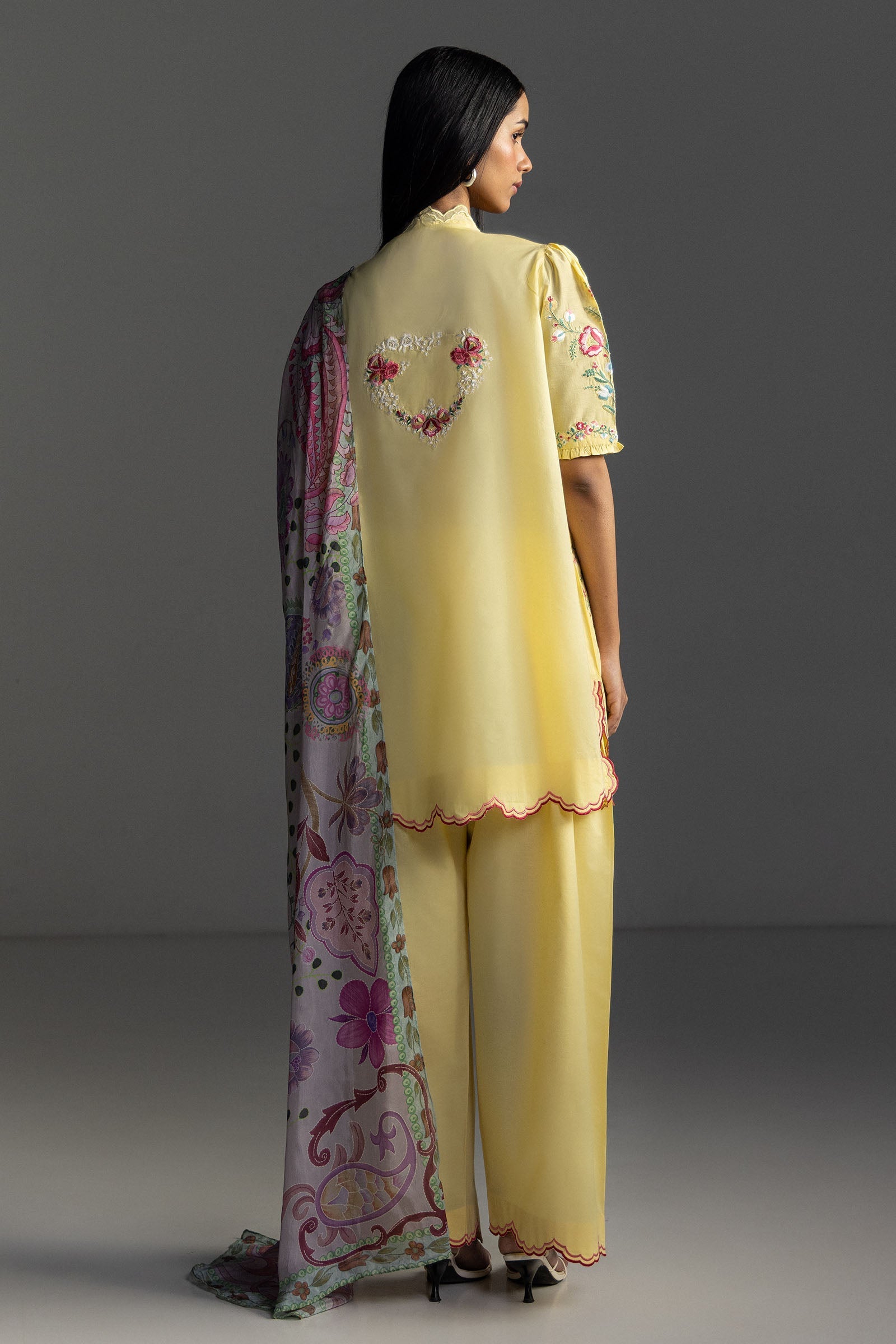 Zara Shahjahan Seren-5B Style — Mairaz Sunlight Yellow Lawn Suit