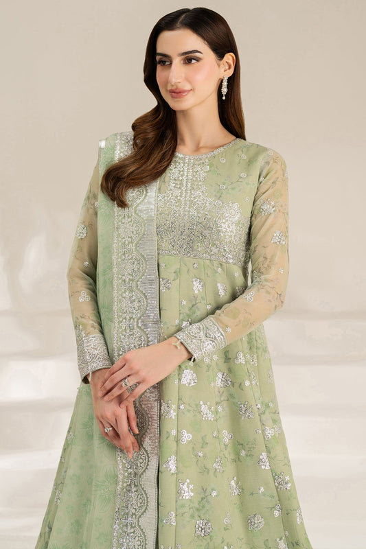 Farasha Sage Sparkle Style — Mairaz Three-Piece Suit