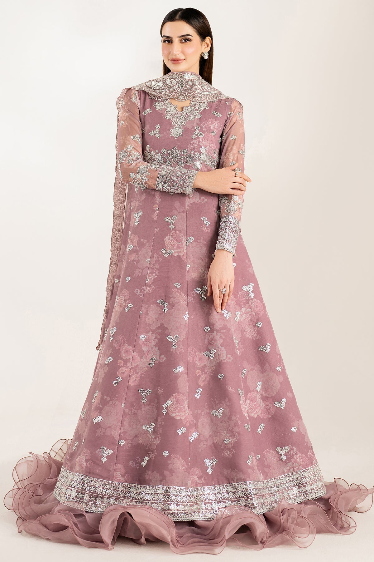 Farasha Rosy Spark Style — Mairaz Three-Piece Suit