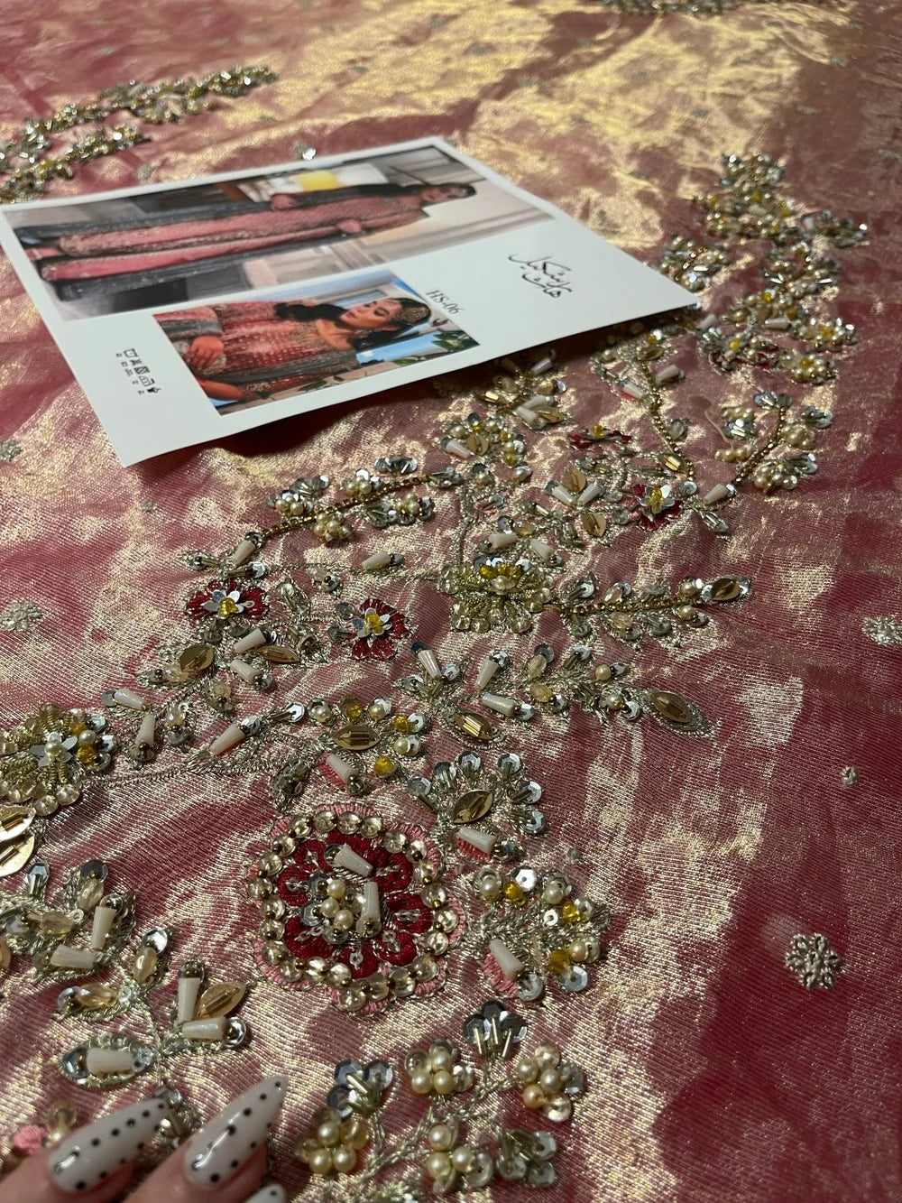 Haris Shakeel – Iqra Style, fabric and embroidery detail 4