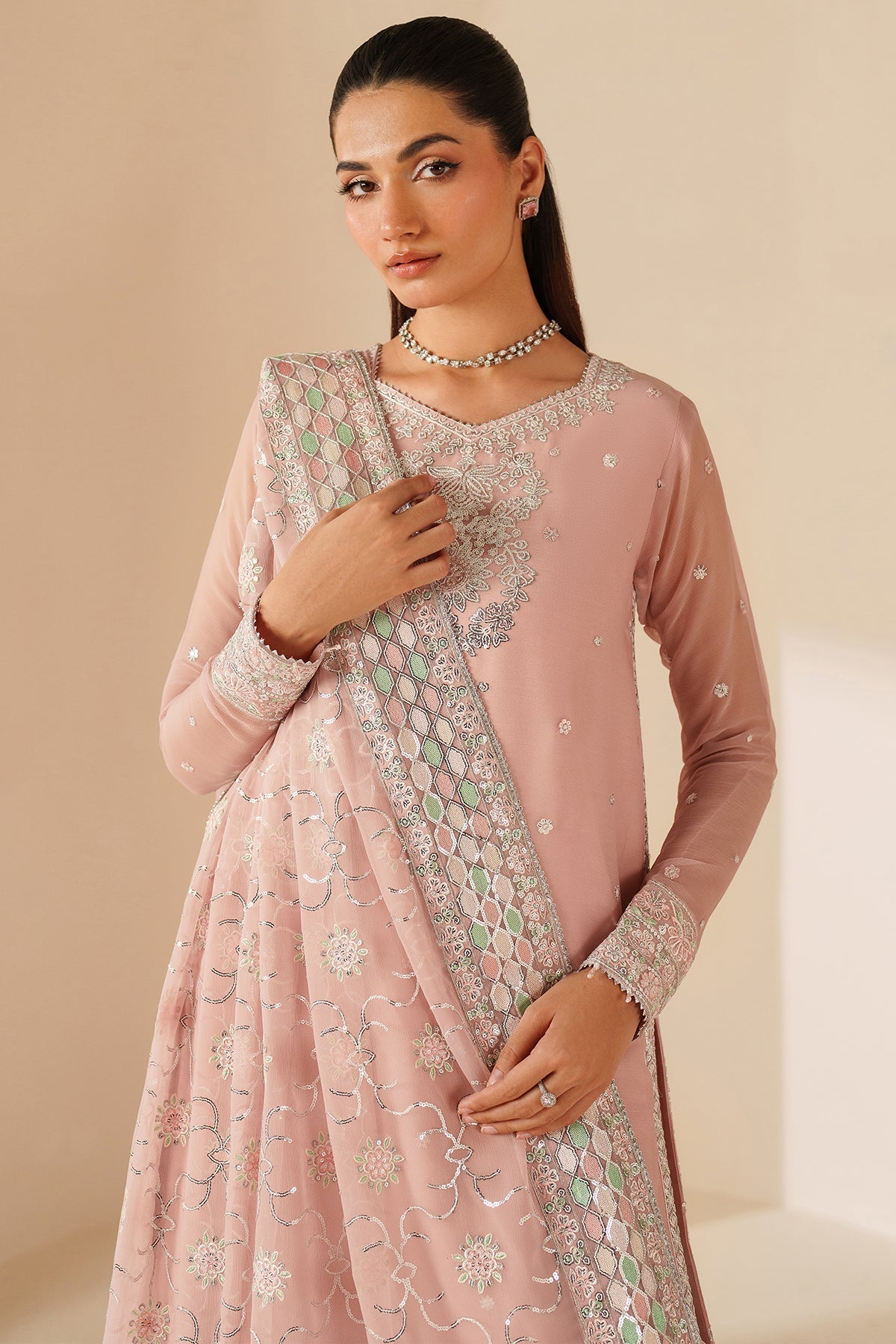 Farasha Serene Petal Style — Mairaz Three-Piece Suit