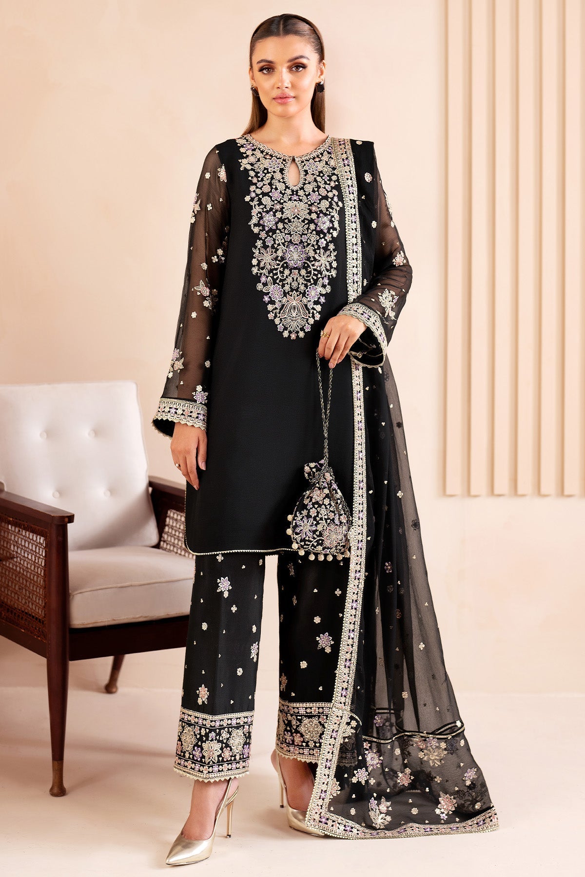 Farasha Splash Style — Mairaz Three-Piece Suit