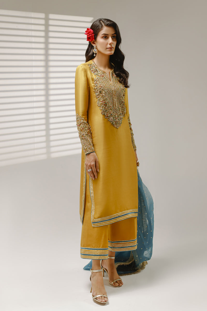 Shahid Chauhan Hone Hue Style — Mairaz Sage & Jade Formal Ensemble