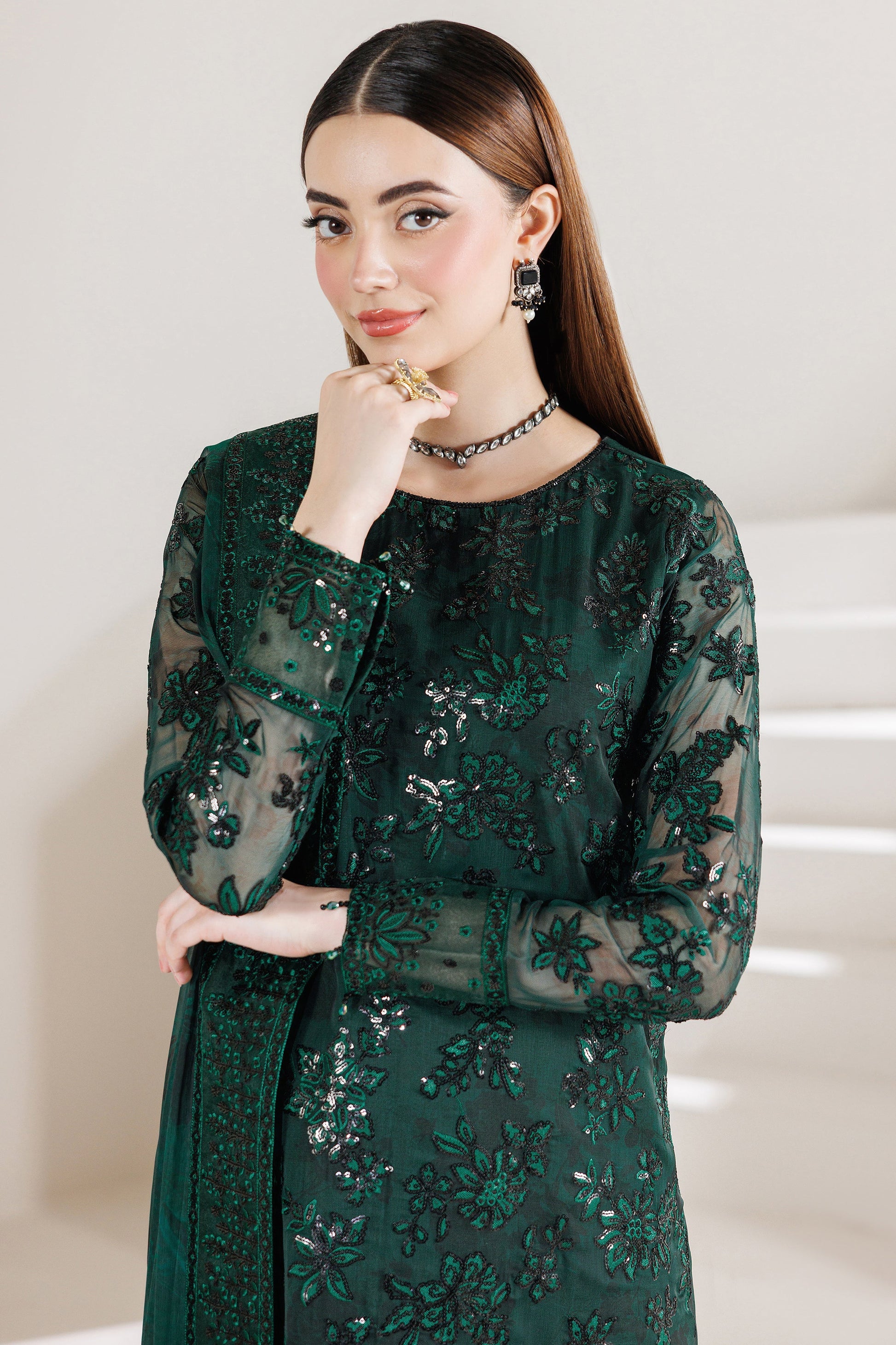 Farasha Jade Majesty Style — Mairaz Three-Piece Suit