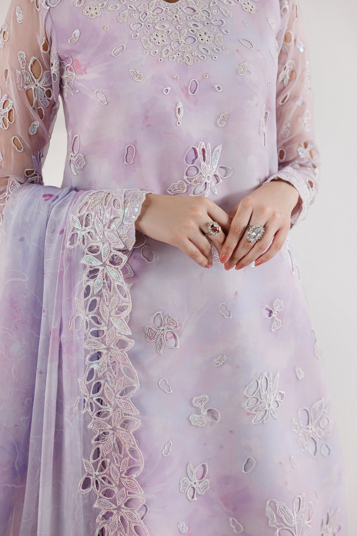 Farasha Lilac Enchant Style — Mairaz Three-Piece Suit