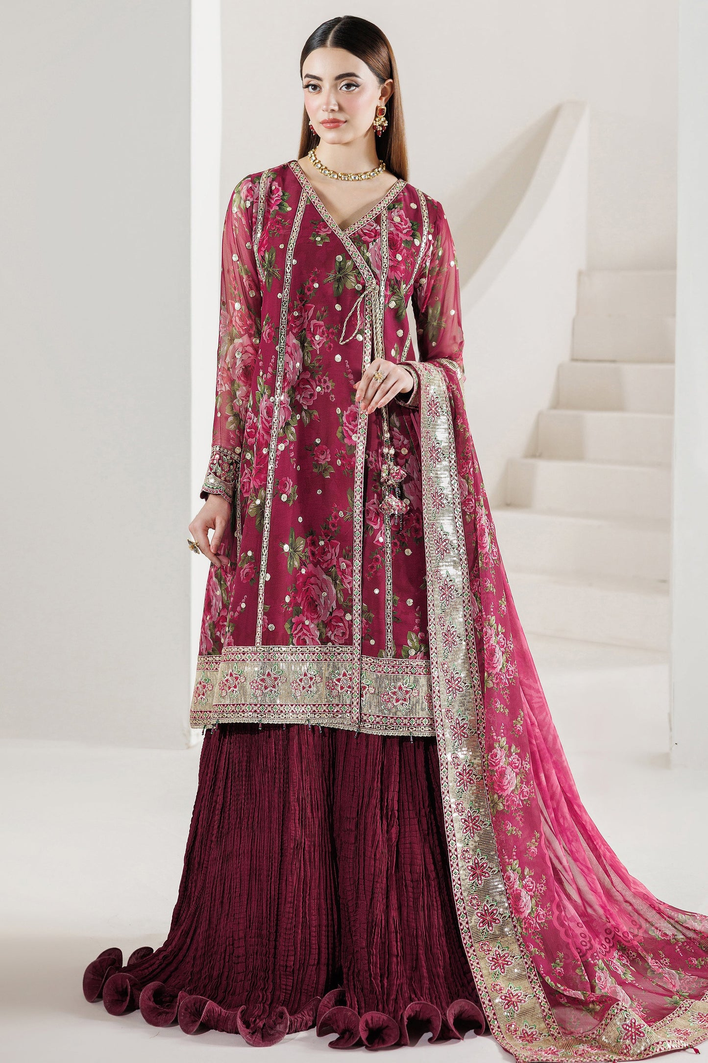 Farasha Rouge Reign Style — Mairaz Three-Piece Suit