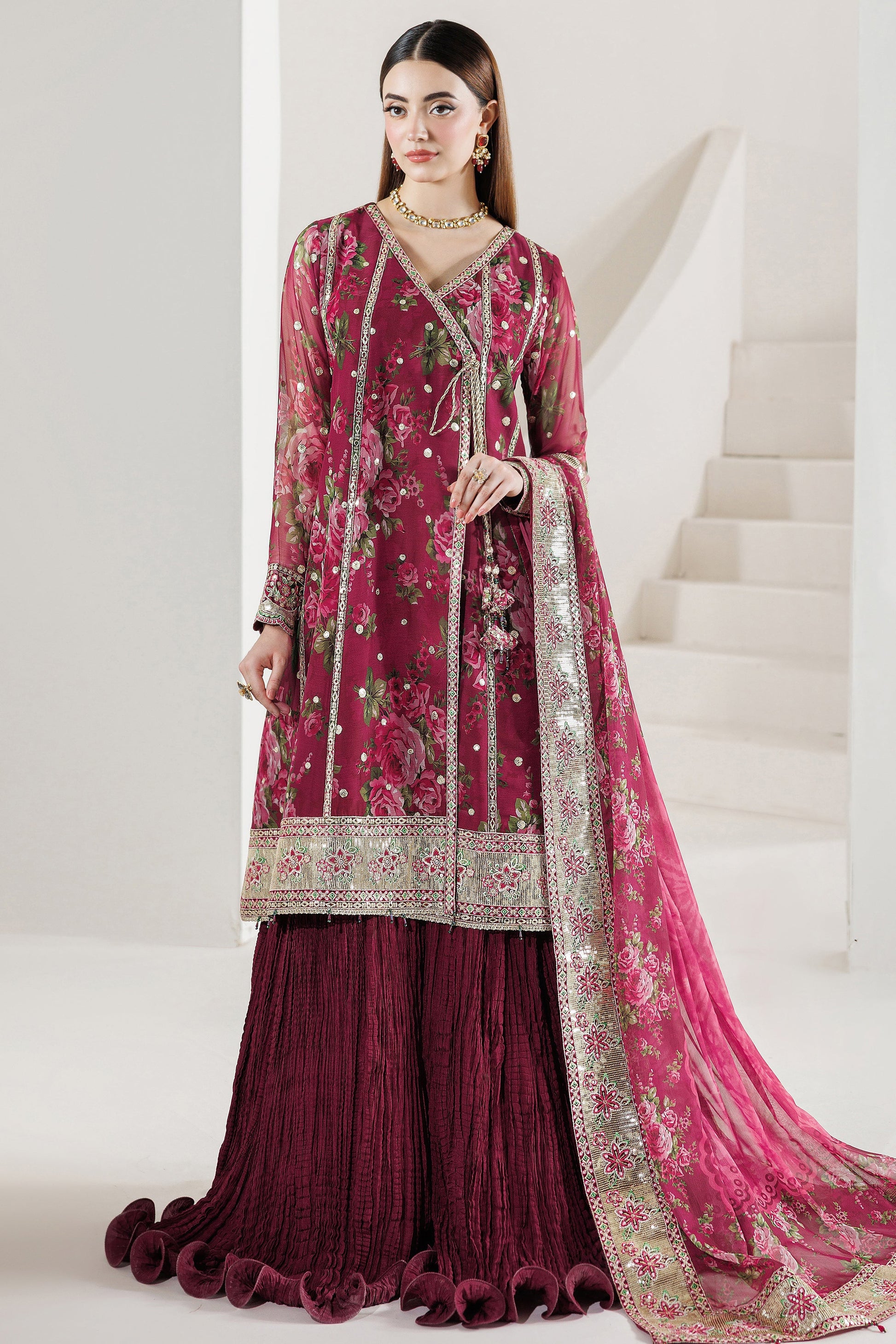 Farasha Rouge Reign Style — Mairaz Three-Piece Suit