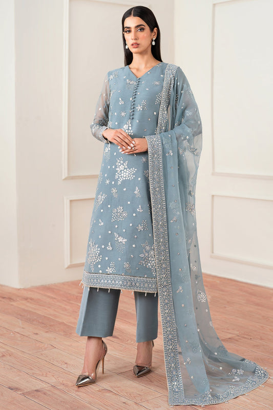 Farasha Aqua Bliss Style — Mairaz Three-Piece Suit