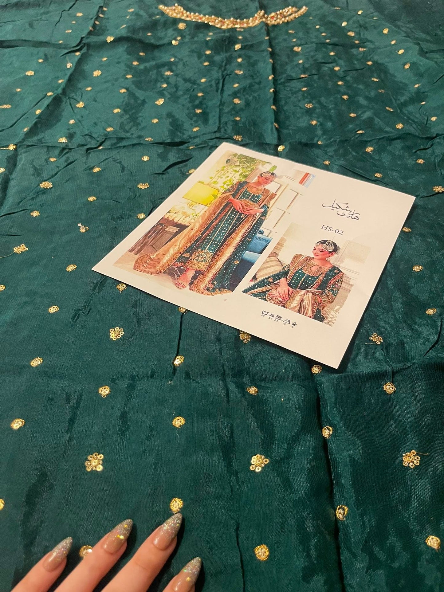 Haris Shakeel – Mehru Style, fabric and embroidery detail 5