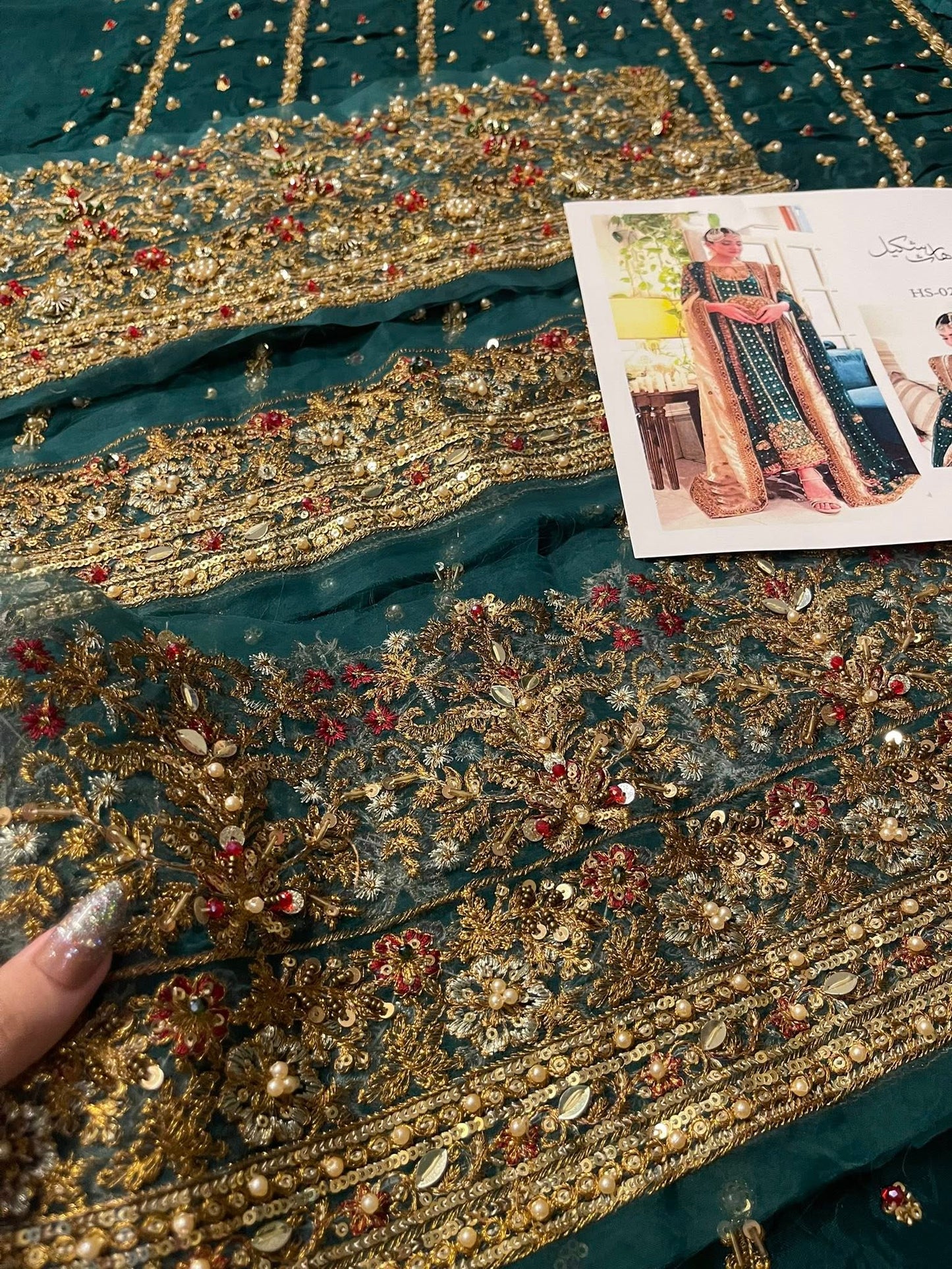 Haris Shakeel – Mehru Style, fabric and embroidery detail 3