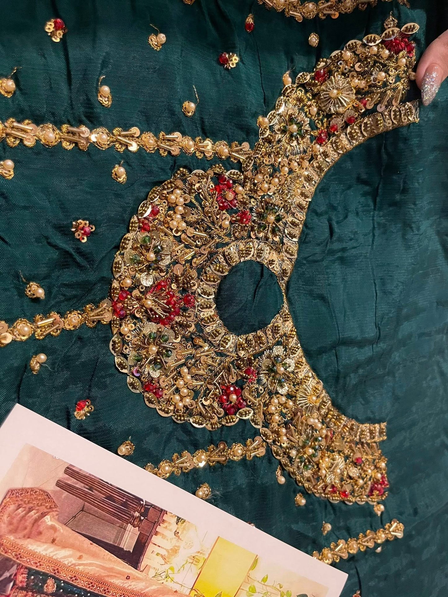 Haris Shakeel – Mehru Style, fabric and embroidery detail 1